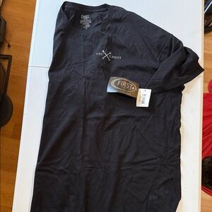 First Classics Black Men's Short Sleeve Tee